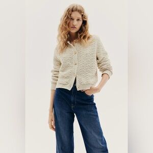 TEXTURED-KNIT CARDIGAN